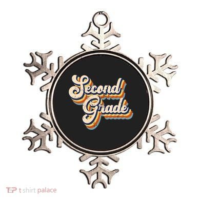 Retro Second Grade Logo Ornament