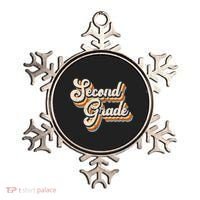 Retro Second Grade Logo Ornament thumb 0