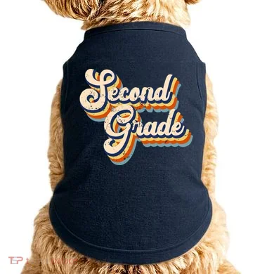 Retro Second Grade Logo Doggie Tank