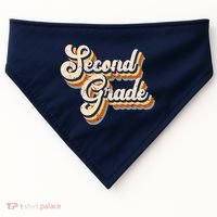 Retro Second Grade Logo USA-Made Doggie Bandana thumb 0