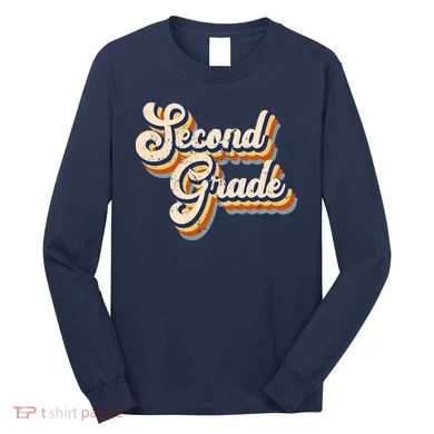 Retro Second Grade Logo Long Sleeve Shirt