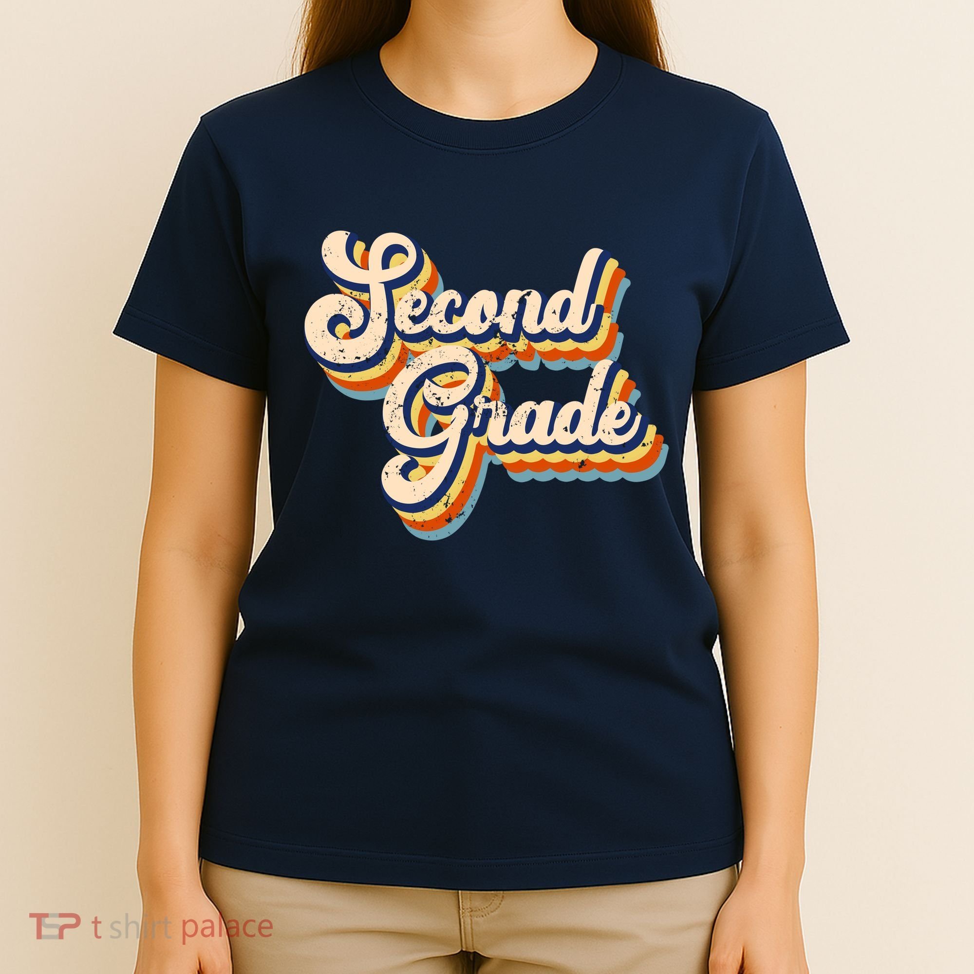 Retro Second Grade Logo T-Shirt