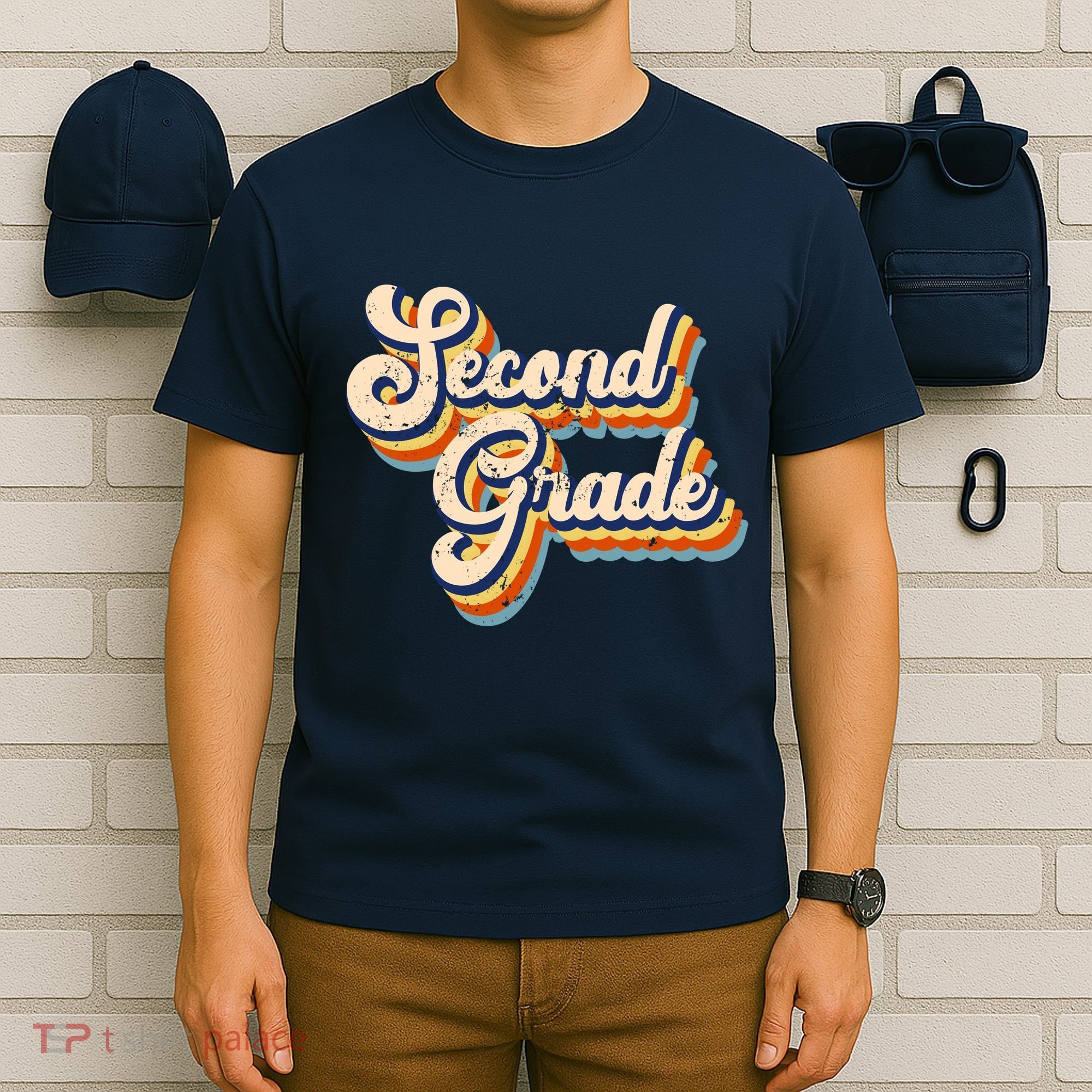 Retro Second Grade Logo T-Shirt