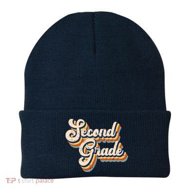 Retro Second Grade Logo Beanie