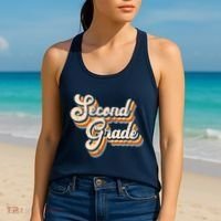 Retro Second Grade Logo Women's Tank Top thumb 2
