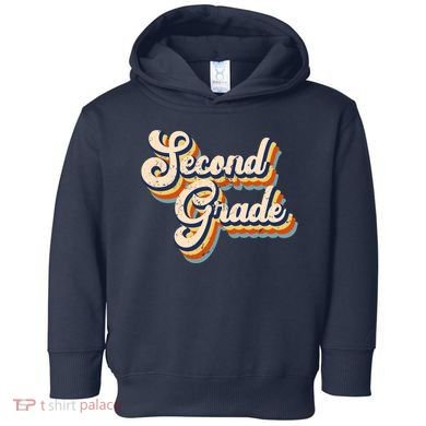 Retro Second Grade Logo Toddler Hoodie