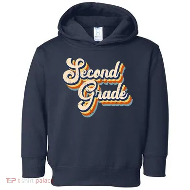Retro Second Grade Logo Toddler Hoodie