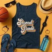 Retro Second Grade Logo Tank Top thumb 4