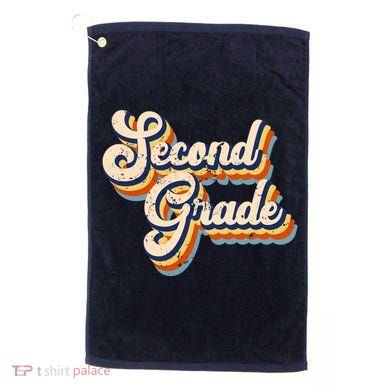 Retro Second Grade Logo Golf Towel