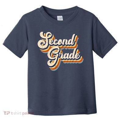 Retro Second Grade Logo Toddler T-Shirt