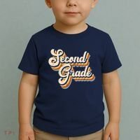 Retro Second Grade Logo Toddler T-Shirt thumb 2