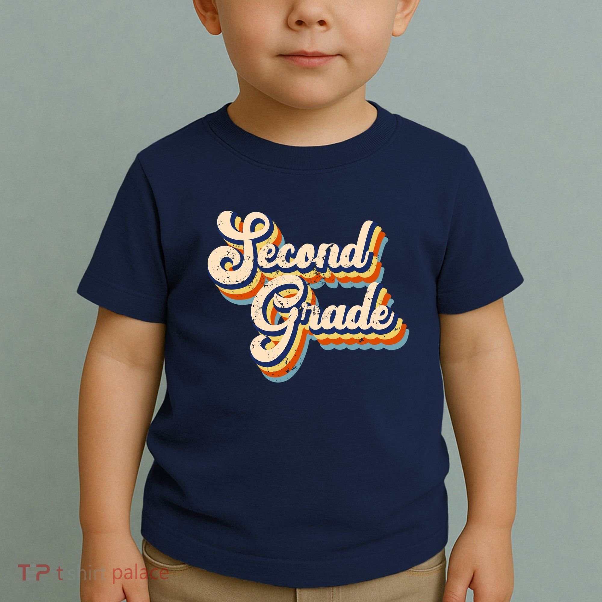 Retro Second Grade Logo Toddler T-Shirt
