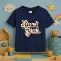 Retro Second Grade Logo Toddler T-Shirt thumb 3