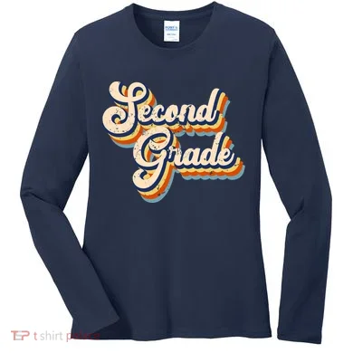 Retro Second Grade Logo Women's Long Sleeve Shirt