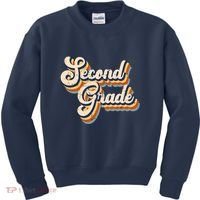 Retro Second Grade Logo Kids Sweatshirt thumb 0
