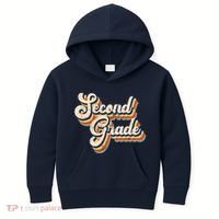 Retro Second Grade Logo Kids Hoodie thumb 0