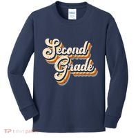 Retro Second Grade Logo Kids Long Sleeve Shirt thumb 0