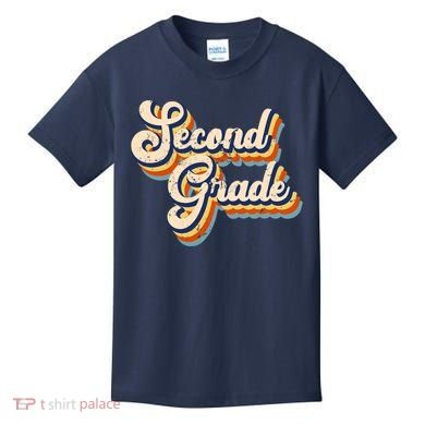 Retro Second Grade Logo Kids T-Shirt