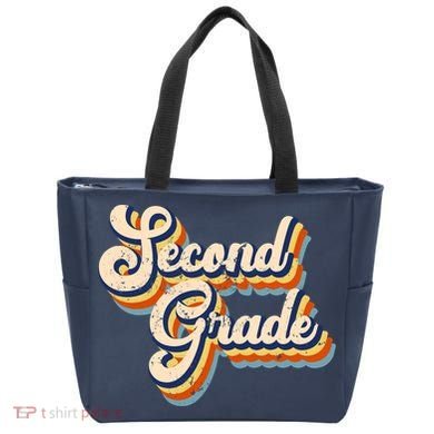 Retro Second Grade Logo Tote Bag