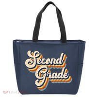 Retro Second Grade Logo Tote Bag thumb 0