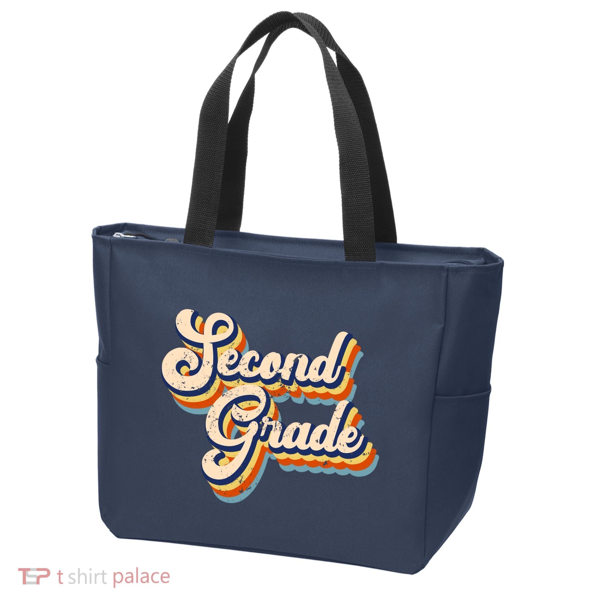 Retro Second Grade Logo Tote Bag
