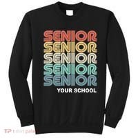 Retro Seniors Graduation Custom School Name Sweatshirt thumb 0