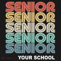 Retro Seniors Graduation Custom School Name Toddler Hoodie thumb 2
