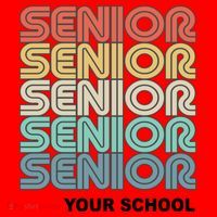 Retro Seniors Graduation Custom School Name Santa Hat thumb 1