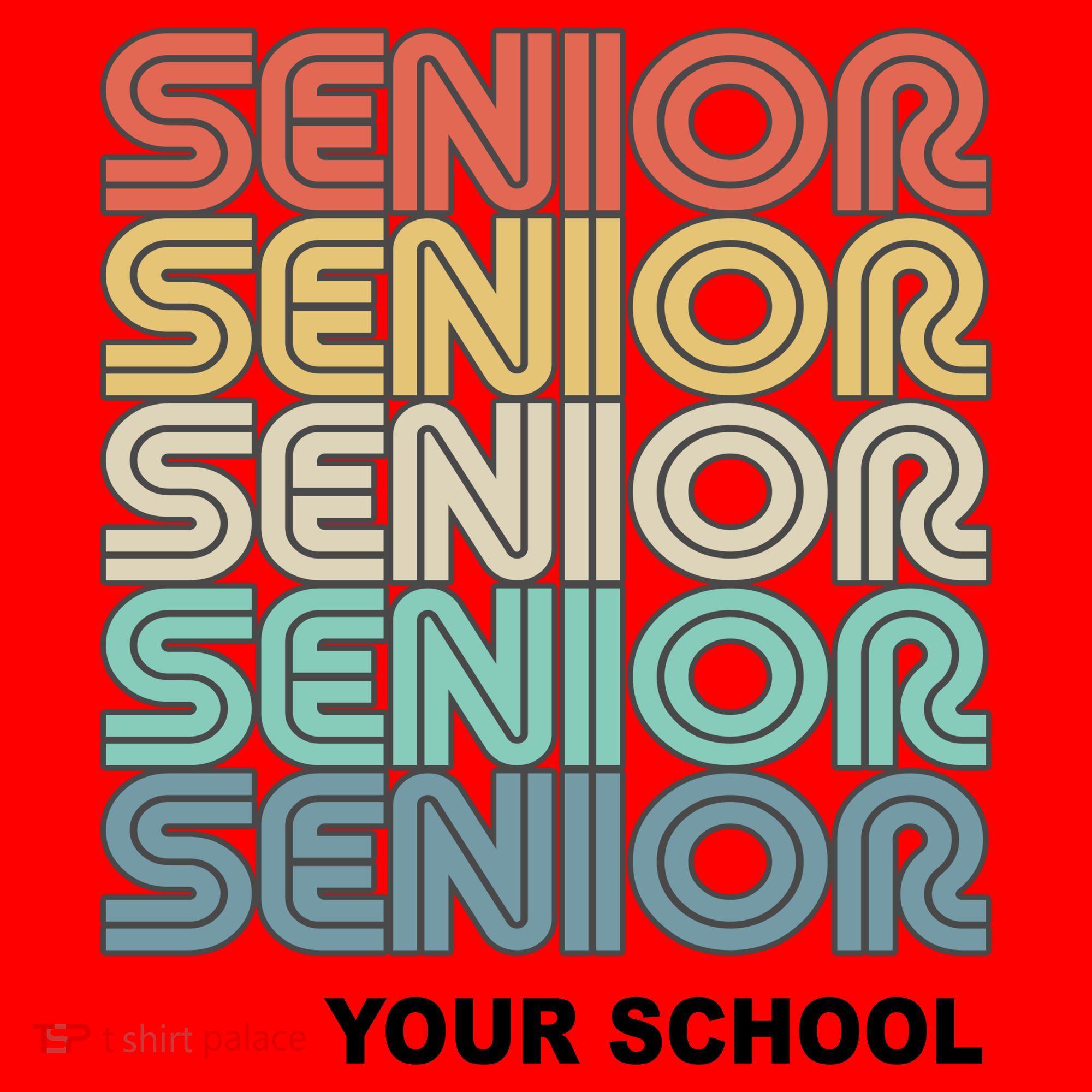 Retro Seniors Graduation Custom School Name Santa Hat