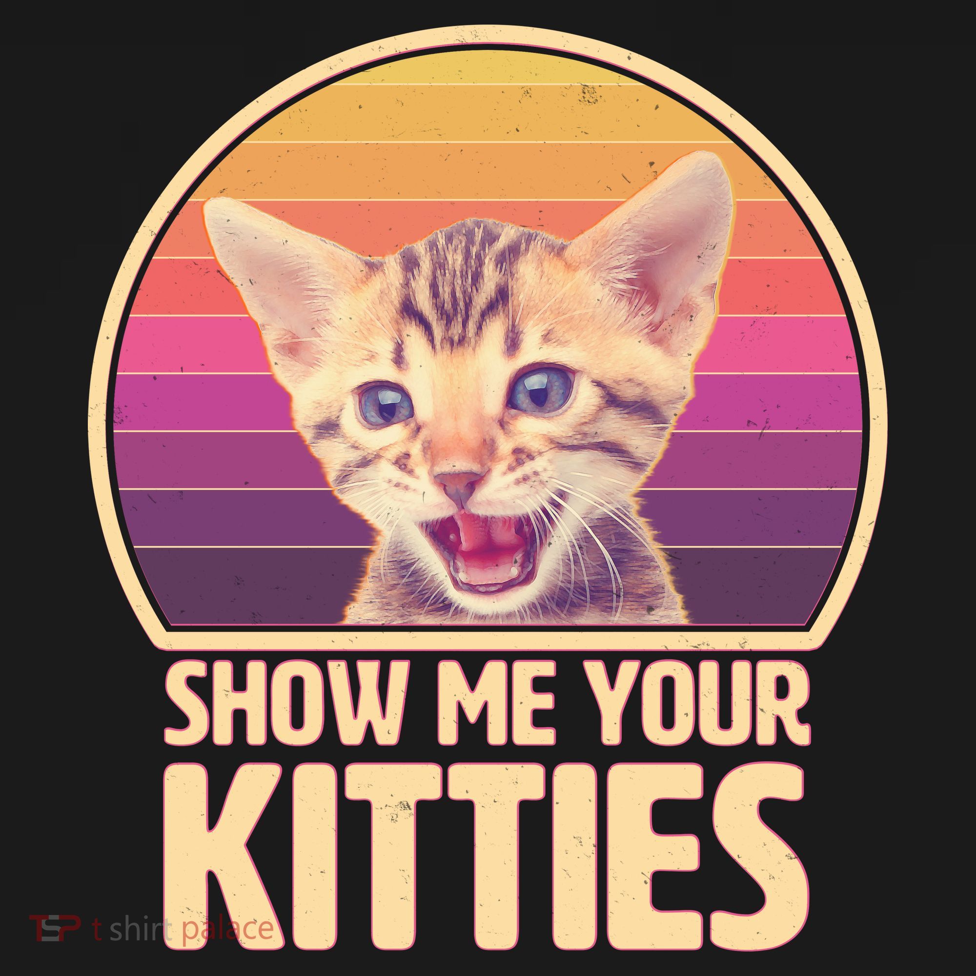 Retro Show Me Your Kitties Funny Meme Sweatshirt