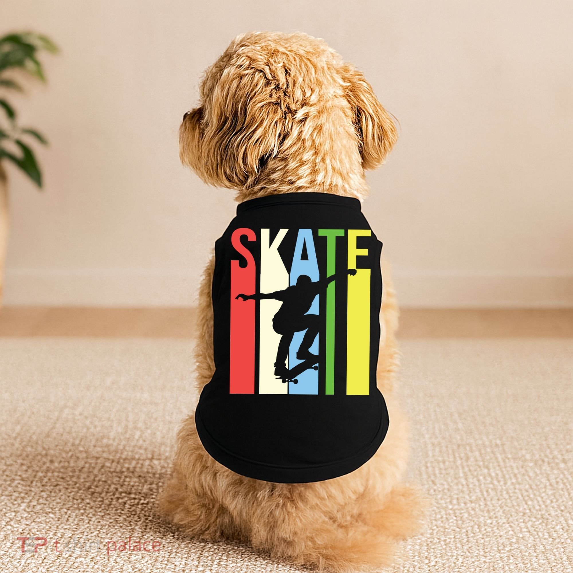 Retro Skate Logo Doggie Tank