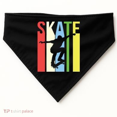 Retro Skate Logo USA-Made Doggie Bandana