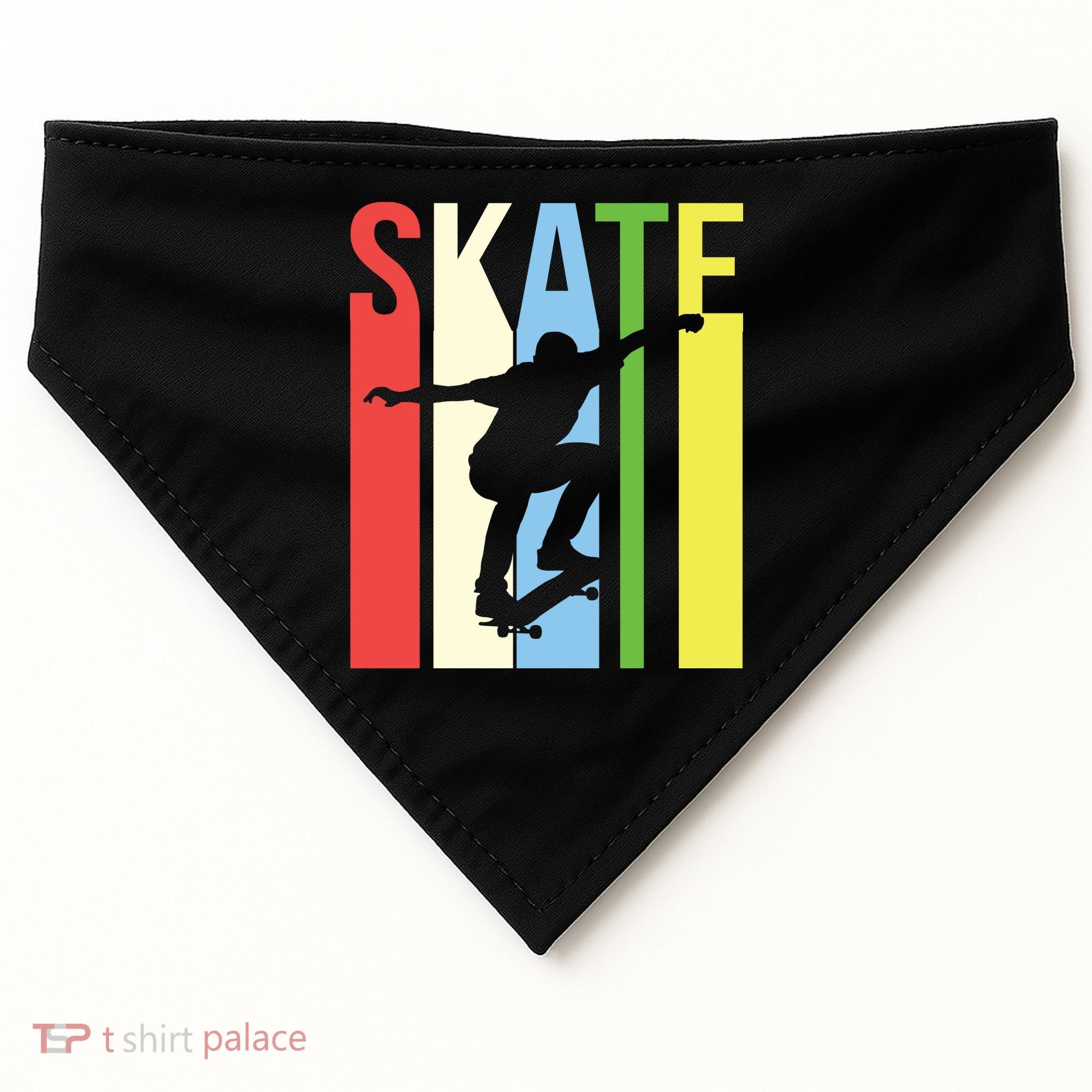 Retro Skate Logo USA-Made Doggie Bandana