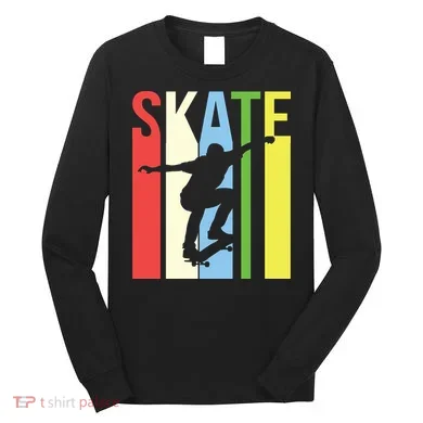Retro Skate Logo Long Sleeve Shirt