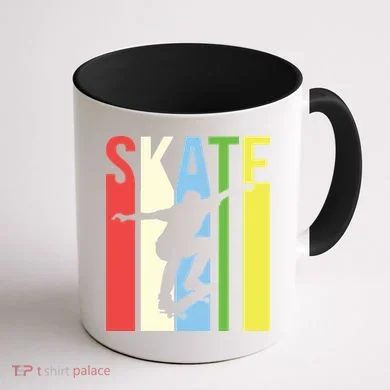 Retro Skate Logo Coffee Mug back