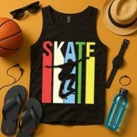 Retro Skate Logo Tank Top thumb 4