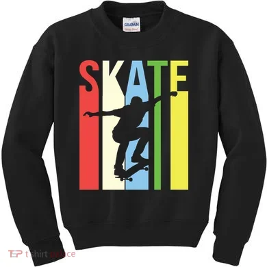 Retro Skate Logo Kids Sweatshirt