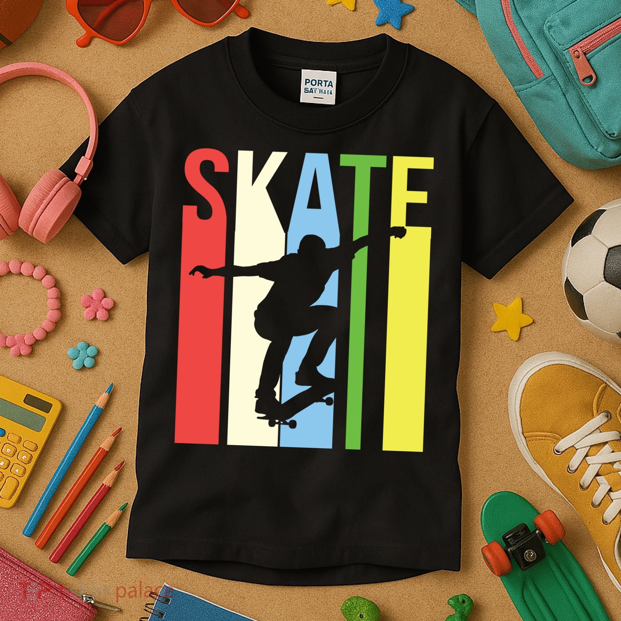 Retro Skate Logo Kids T-Shirt