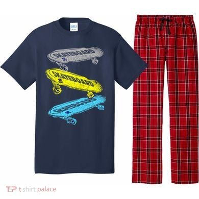 Retro Skateboards Pajama Set