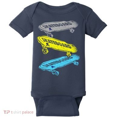 Retro Skateboards Baby Bodysuit