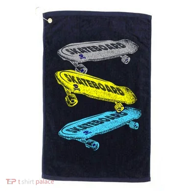 Retro Skateboards Golf Towel