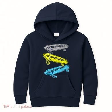 Retro Skateboards Kids Hoodie