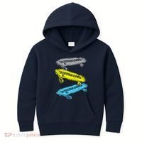 Retro Skateboards Kids Hoodie thumb 0