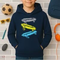 Retro Skateboards Kids Hoodie thumb 2
