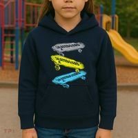 Retro Skateboards Kids Hoodie thumb 3