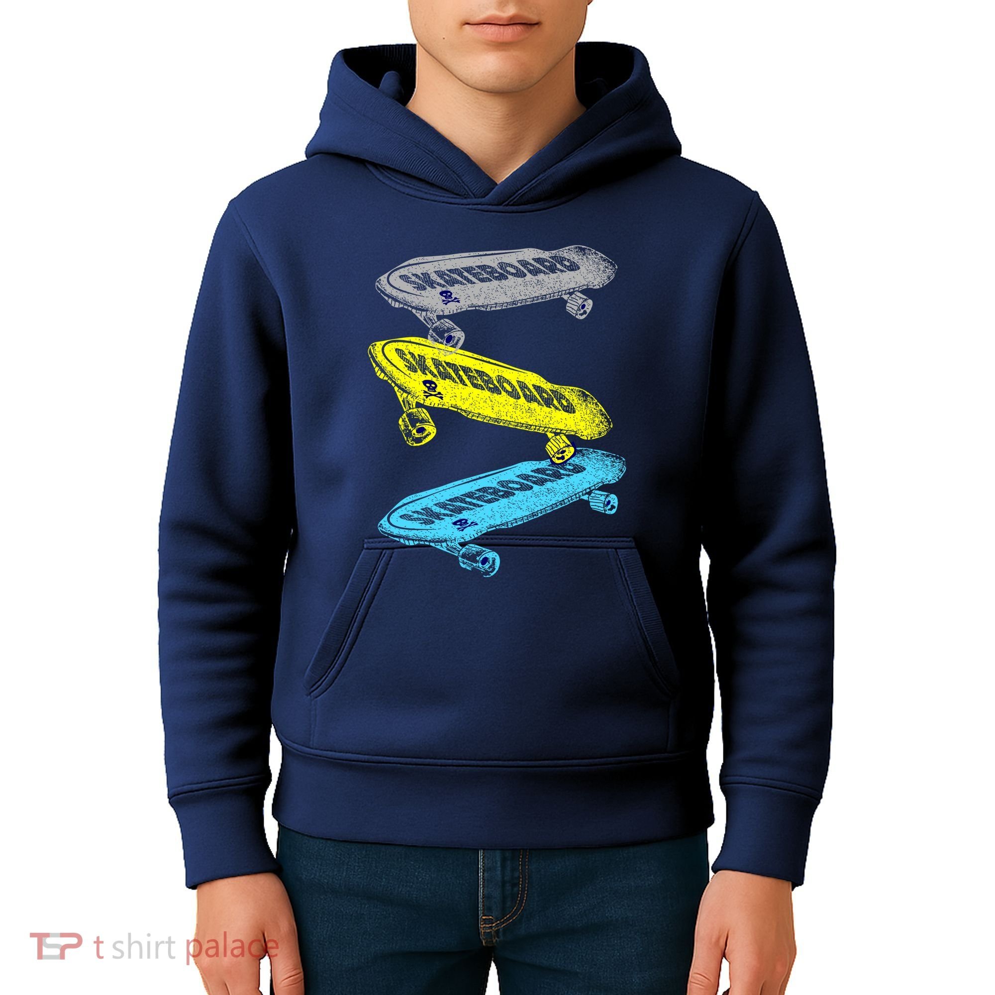 Retro Skateboards Kids Hoodie
