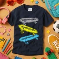 Retro Skateboards Kids T-Shirt thumb 3