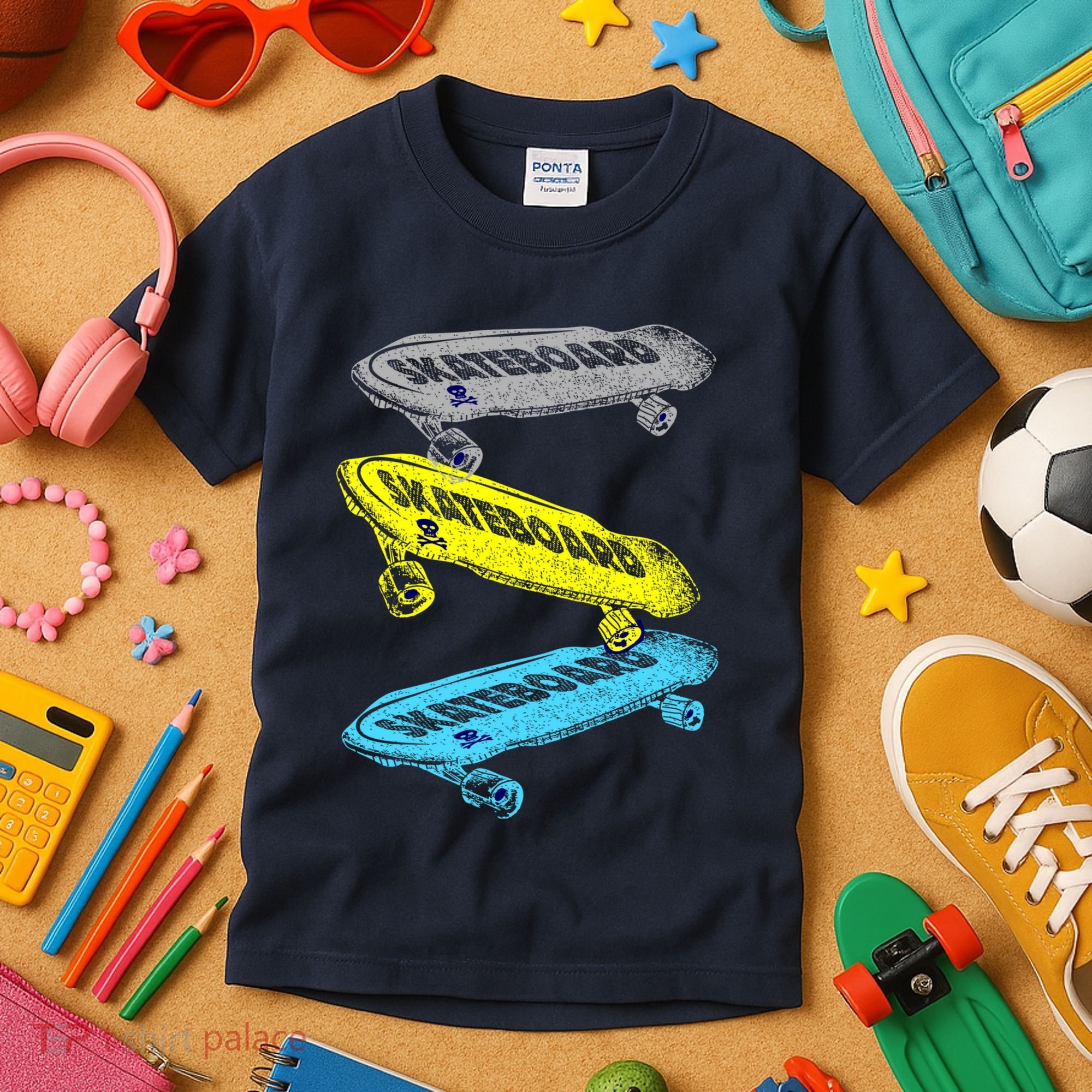 Retro Skateboards Kids T-Shirt