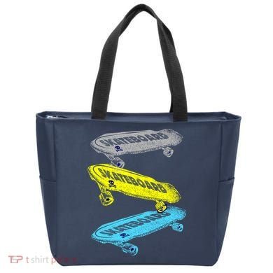 Retro Skateboards Tote Bag