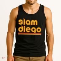 Retro Slam Diego Baseball San Fan Tank Top thumb 3